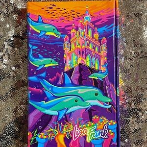 Lisa Frank Purple and Blue Fantasy Castle Painting